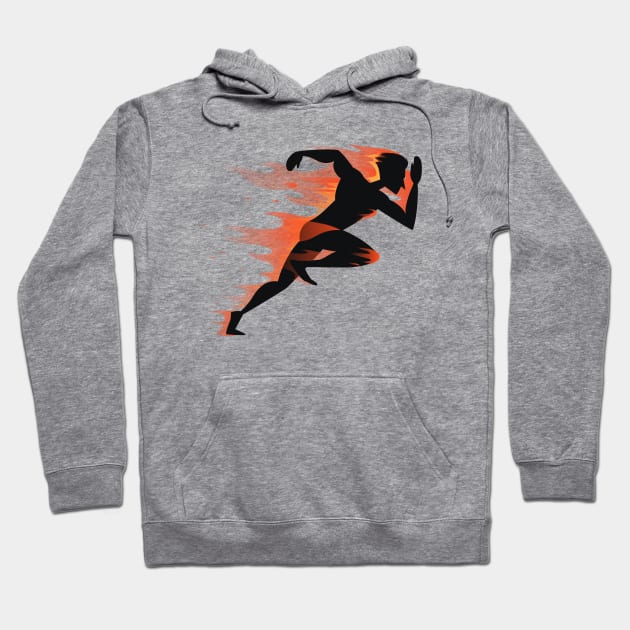 Runner Fire Hoodie by Mako Design 